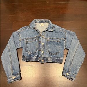 RSQ Light Blue Cropped Denim Jacket | Perfect Condition